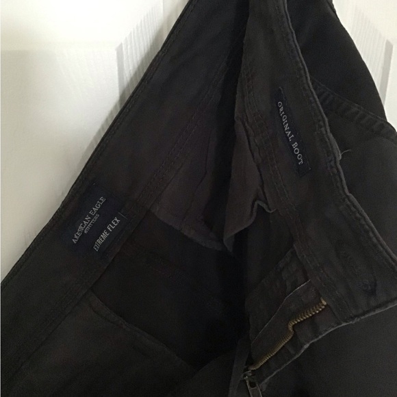 American Eagle Outfitters Men's Dark Gray Bootcut Pants - Picture 3 of 5